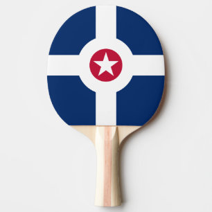 Raquette De Ping Pong Drapeau d'Indianapolis, Indiana Ping-Pong Paddle