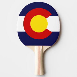 RAQUETTE DE PING PONG DRAPEAU DU COLORADO