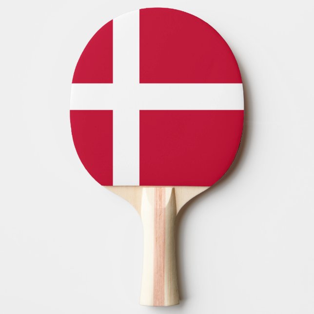Raquette De Ping Pong Drapeau du Danemark (Devant)