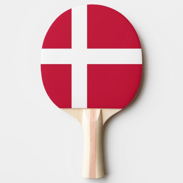 Raquette De Ping Pong Drapeau du Danemark (Devant)