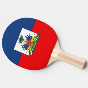 Raquette De Ping Pong Drapeau du Haïti