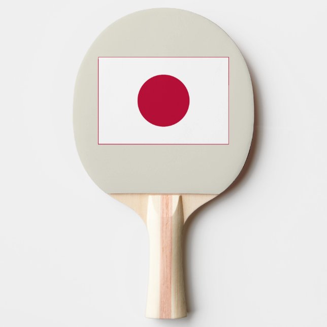 Raquette De Ping Pong Drapeau du Japon : Hinomaru, Nisshōki, Soleil leva (Devant)