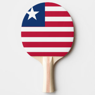Raquette De Ping Pong Drapeau du Libéria