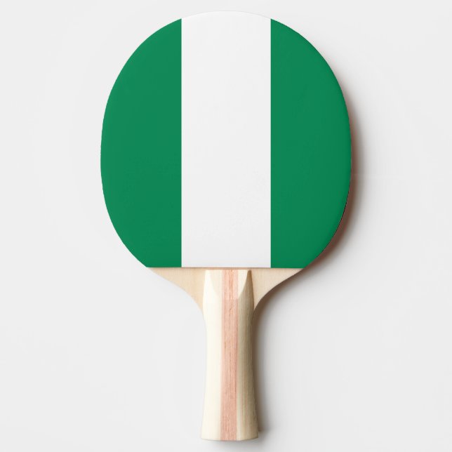 Raquette De Ping Pong Drapeau du Nigéria (Devant)