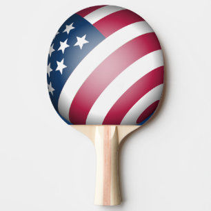 Raquette De Ping Pong Drapeau du Patriotique Cool des États-Unis d'Améri
