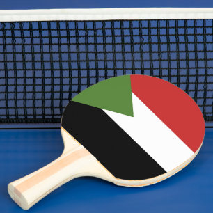 Raquette De Ping Pong drapeau du Soudan
