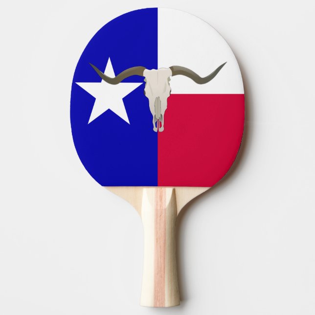 Raquette De Ping Pong Drapeau du Texas (Devant)