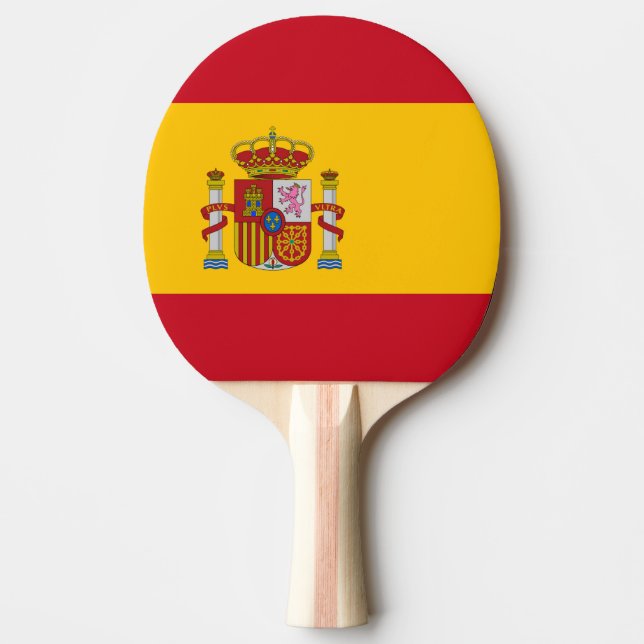 Raquette De Ping Pong Drapeau Espagne (Devant)