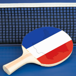 Raquette De Ping Pong drapeau français