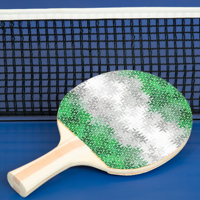 Raquette De Ping Pong Drapeau Grayromantic Fierté Trippy Abstrait (Insitu)
