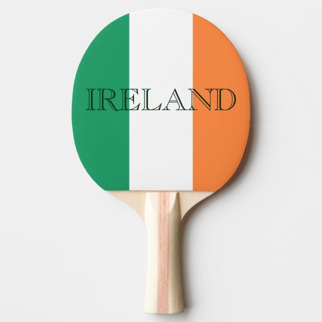 Raquette De Ping Pong Drapeau irlandais % Irlande (Devant)