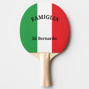 Raquette De Ping Pong Drapeau italien de l'Italie