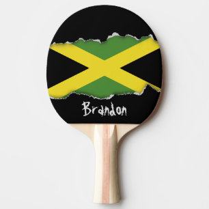 Raquette De Ping Pong Drapeau jamaïcain