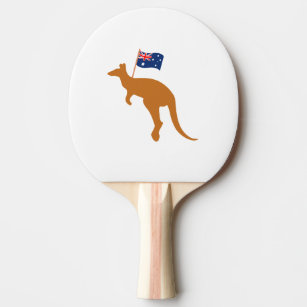 Raquette De Ping Pong drapeau kangourou australien