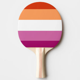 Raquette De Ping Pong Drapeau lesbien
