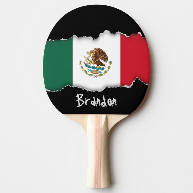 Raquette De Ping Pong Drapeau mexicain classique (Devant)