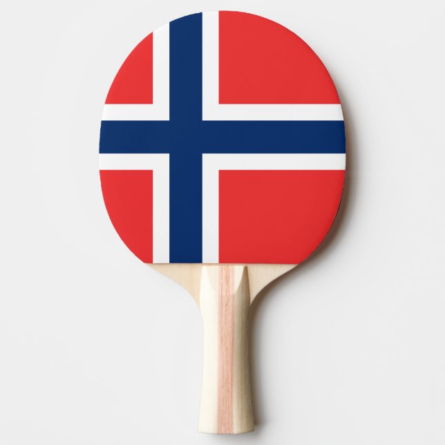 Raquette De Ping Pong Drapeau norvégien (Devant)