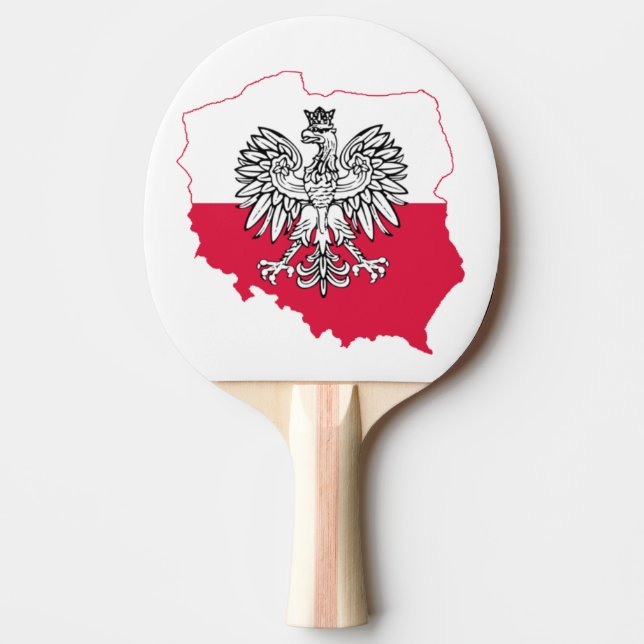 Raquette De Ping Pong Drapeau polonais Ping Pong Paddle (Devant)