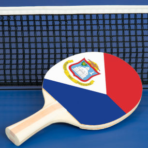 Raquette De Ping Pong Drapeau Sint Maarten
