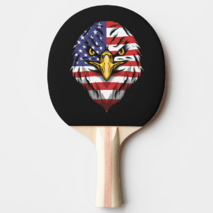 Raquette De Ping Pong Drapeau spécial des États-Unis d'Amérique fiers US