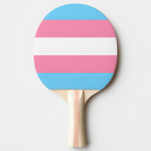 Raquette de ping pong drapeau trans