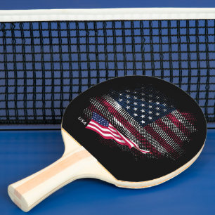 Raquette De Ping Pong Drapeau USA