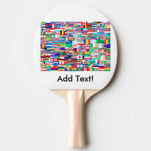 Raquette De Ping Pong Drapeaux de la collection Nations
