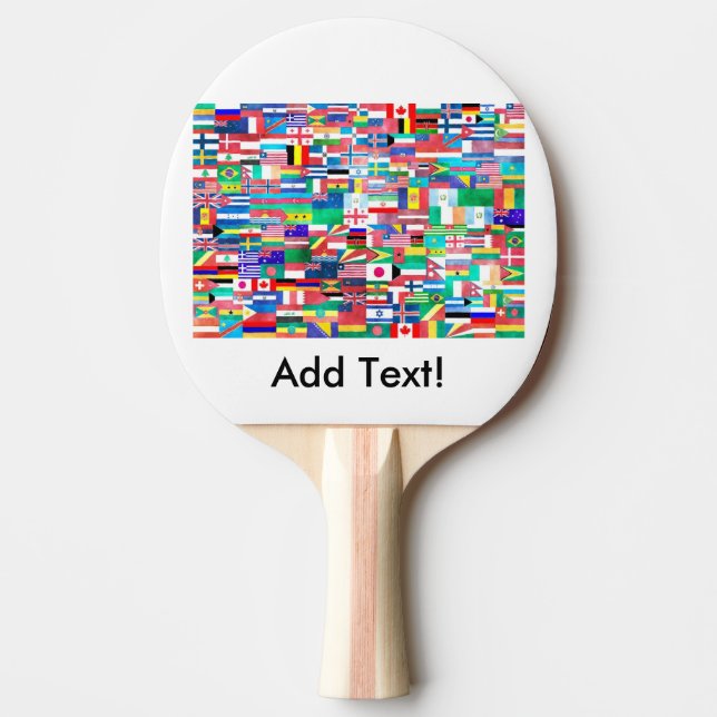 Raquette De Ping Pong Drapeaux de la collection Nations (Devant)
