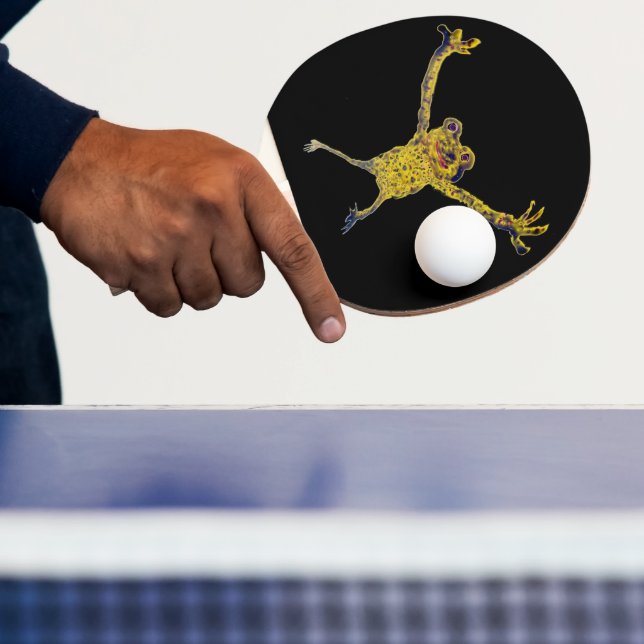 Raquette De Ping Pong Drôle Animal Art Frog exercice (Insitu)