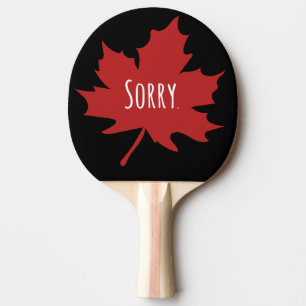 Raquette De Ping Pong Drôle Canadien