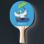 Raquette De Ping Pong Drôle canard avec parapluie dessin animé<br><div class="desc">Inspiré par les canards qui aiment la pluie. Ce canard dansant amusant fera plaisir à tous les jeunes. Disponible sur de nombreux produits différents mais surtout pour les enfants!</div>