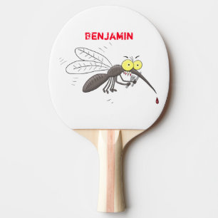 Raquette De Ping Pong Drôle dessin d'insecte moustique