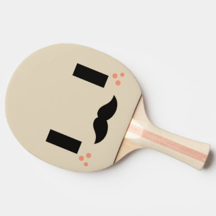 Raquette De Ping Pong Drôle. Emoji. Émoticône.