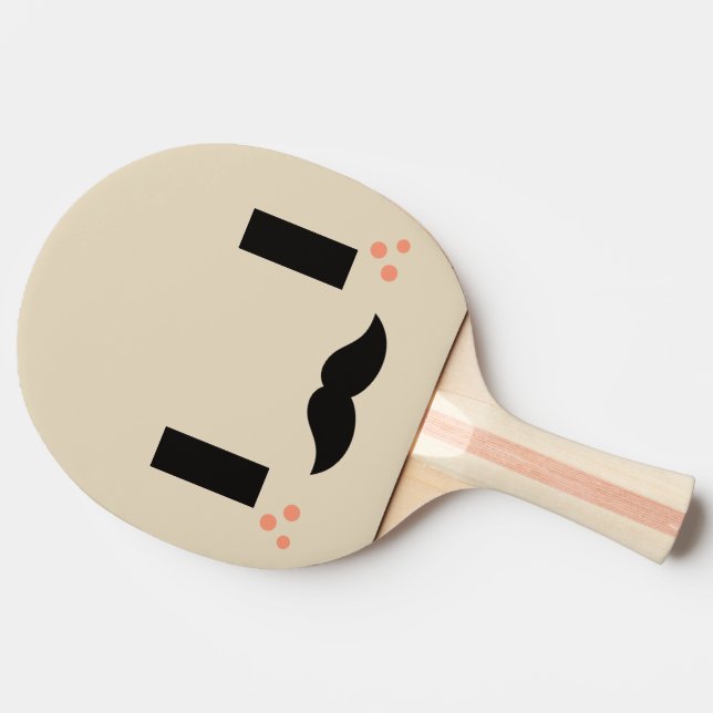 Raquette De Ping Pong Drôle. Emoji. Émoticône. (Côté)