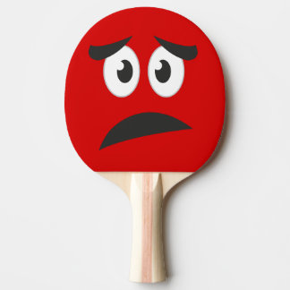 Raquette De Ping Pong Drôle Épinglé Nouveauté Visage