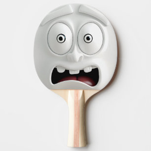 Raquette De Ping Pong Drôle Horrified Ping Paddle