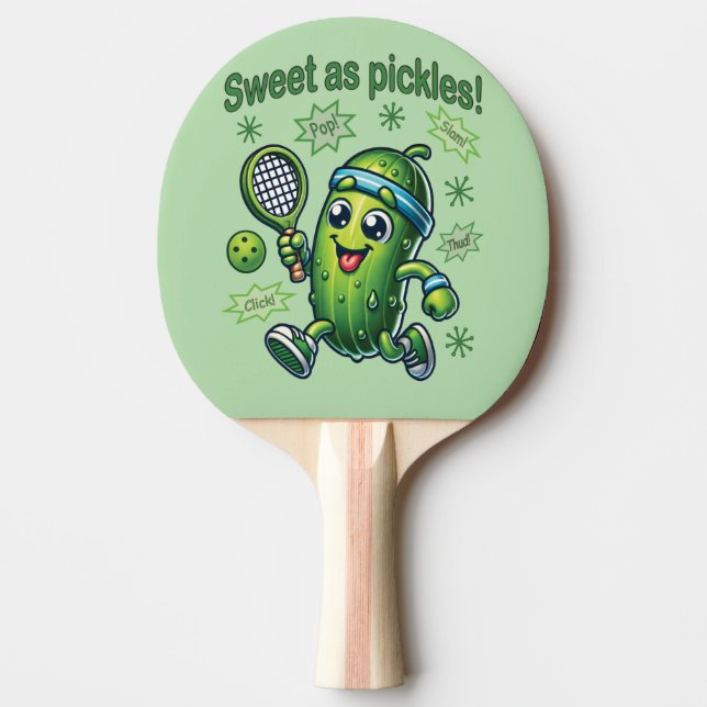 Raquette De Ping Pong Drôle mignon sucré comme chatons Pickleball (Devant)