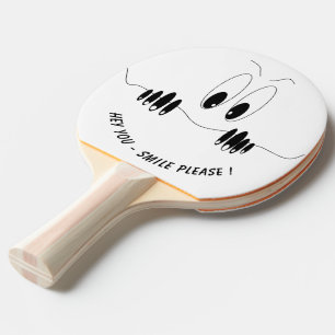 Raquette De Ping Pong Drôle Ping Paddle avec yeux joués - Sourire