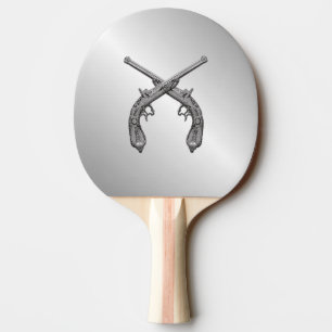 Raquette De Ping Pong Dueling Pistols Silver
