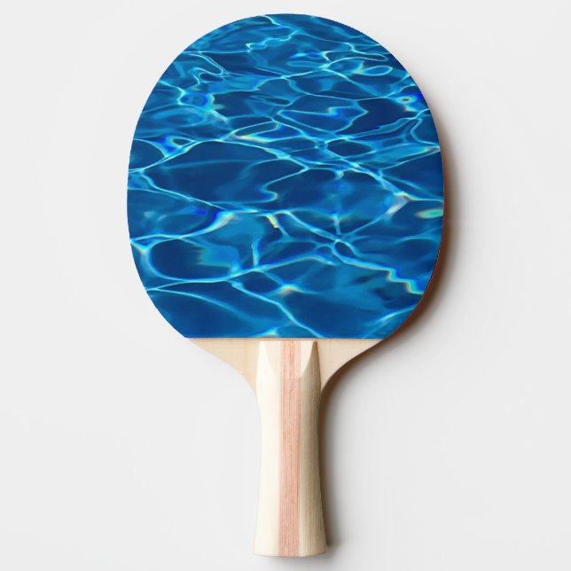 Raquette De Ping Pong Eau de la piscine bleu foncé (Dos)