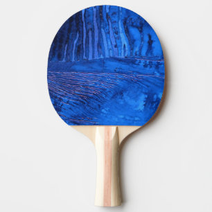 Raquette De Ping Pong "Eau profonde #2" Pagaie Abstraite Ping Pong