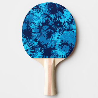 Raquette De Ping Pong Éclaboussure bleue de peinture