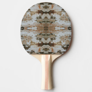 Raquette De Ping Pong Écorce d'arbre d'eucalyptus Photo en gros plan ave