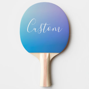 Raquette De Ping Pong Écriture de script moderne éditable Ombre coloré