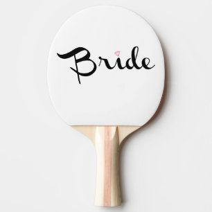 Raquette De Ping Pong Écriture Rétro Mariée