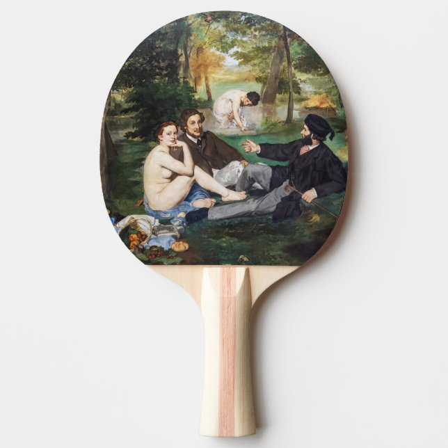 Raquette De Ping Pong Edouard Manet - Le déjeuner sur l'herbe (Devant)
