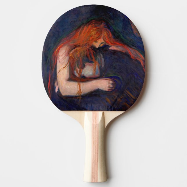 Raquette De Ping Pong Edvard Munch - Vampire / Amour et douleur (Devant)