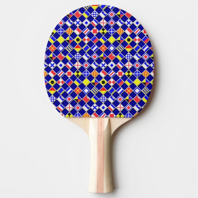 Raquette De Ping Pong Effet 3D À damiers Motif de carreaux de drapeau na (Devant)