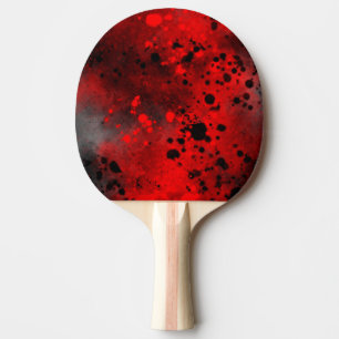 Raquette De Ping Pong Effet de projection de peinture en spray sur une r