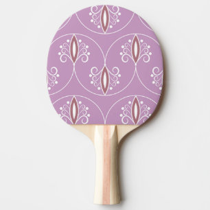 Raquette De Ping Pong Élégance de la torsion : géométrique Vintage
